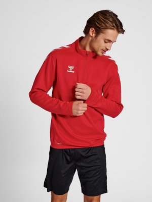 Hummel CORE HALF ZIP  - Sweatshirt - true red