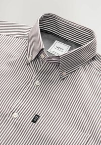 REGULAR FIT - EASY IRON BUTTON DOWN OXFORD - Overhemd - chocolate brown stripe