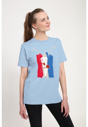 BETTY BOOP AMERICANA STARS & FLAG - T-shirt imprimé - light blue