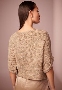 Next SHORT SLEEVE STITCH  - Apdrukāts T-krekls - neutral brown