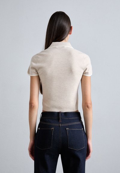 Alice + Olivia MEDA  - Poloskjorter - oatmeal heather/soft white