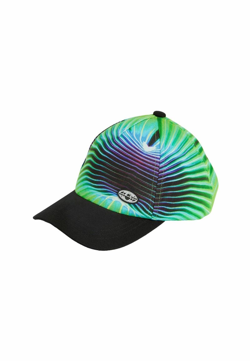 Next BASEBALL REGULAR FIT - Cap - black lime glitch print