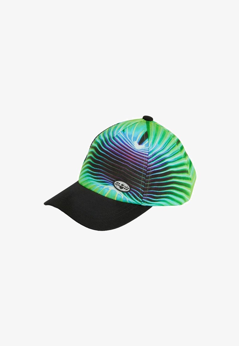 Next BASEBALL REGULAR FIT - Cap - black lime glitch print