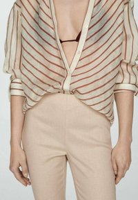 Mango Kalhoty - beige