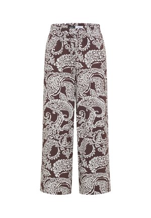 Cecil, 7/8 HIGH-WAIST WIDE-LEG PANTS IN A LOOSE FIT - Pantalon classique - brown cacao