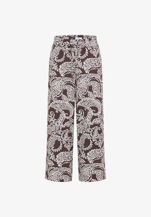 Cecil, 7/8 HIGH-WAIST WIDE-LEG PANTS IN A LOOSE FIT - Pantalones - brown cacao