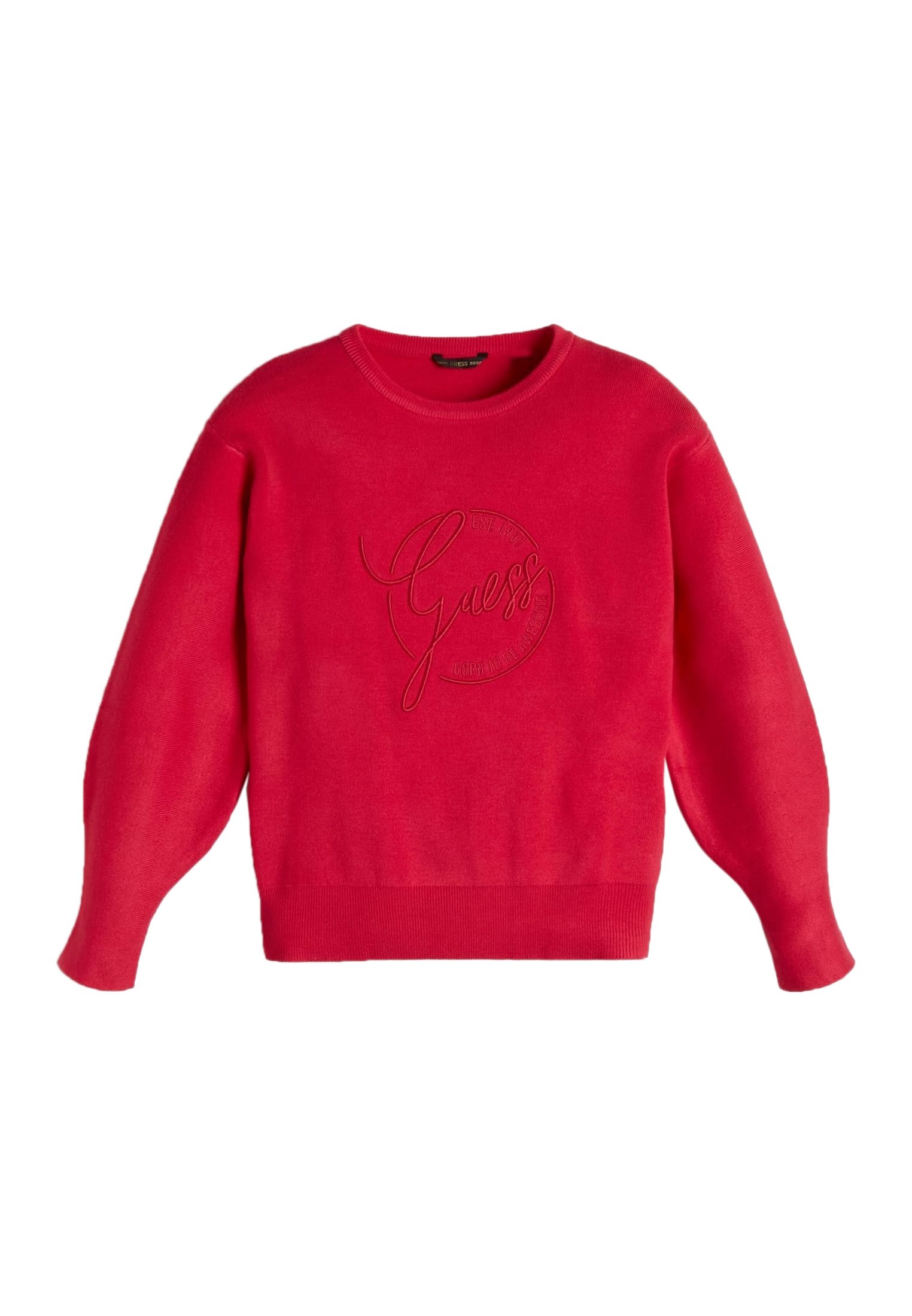 Guess PULLOVER STICKEREI - Maglione - dunkelrosa/rosa - Zalando.it