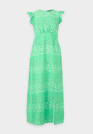 New Look, FLORAL FLUTTER SLEEVE MIDI   - Robe en jersey - green pattern
