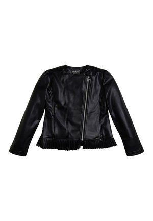 Imitatieleren jas - black