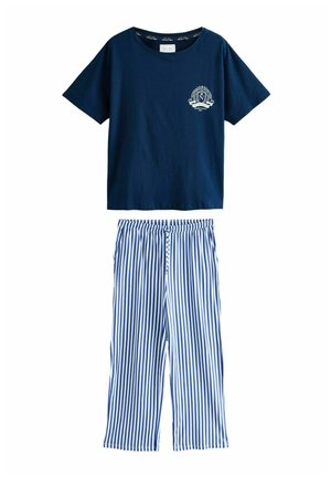 REGULAR FIT - SHORT SLEEVE SET - Pyžamová súprava - navy blue stripe