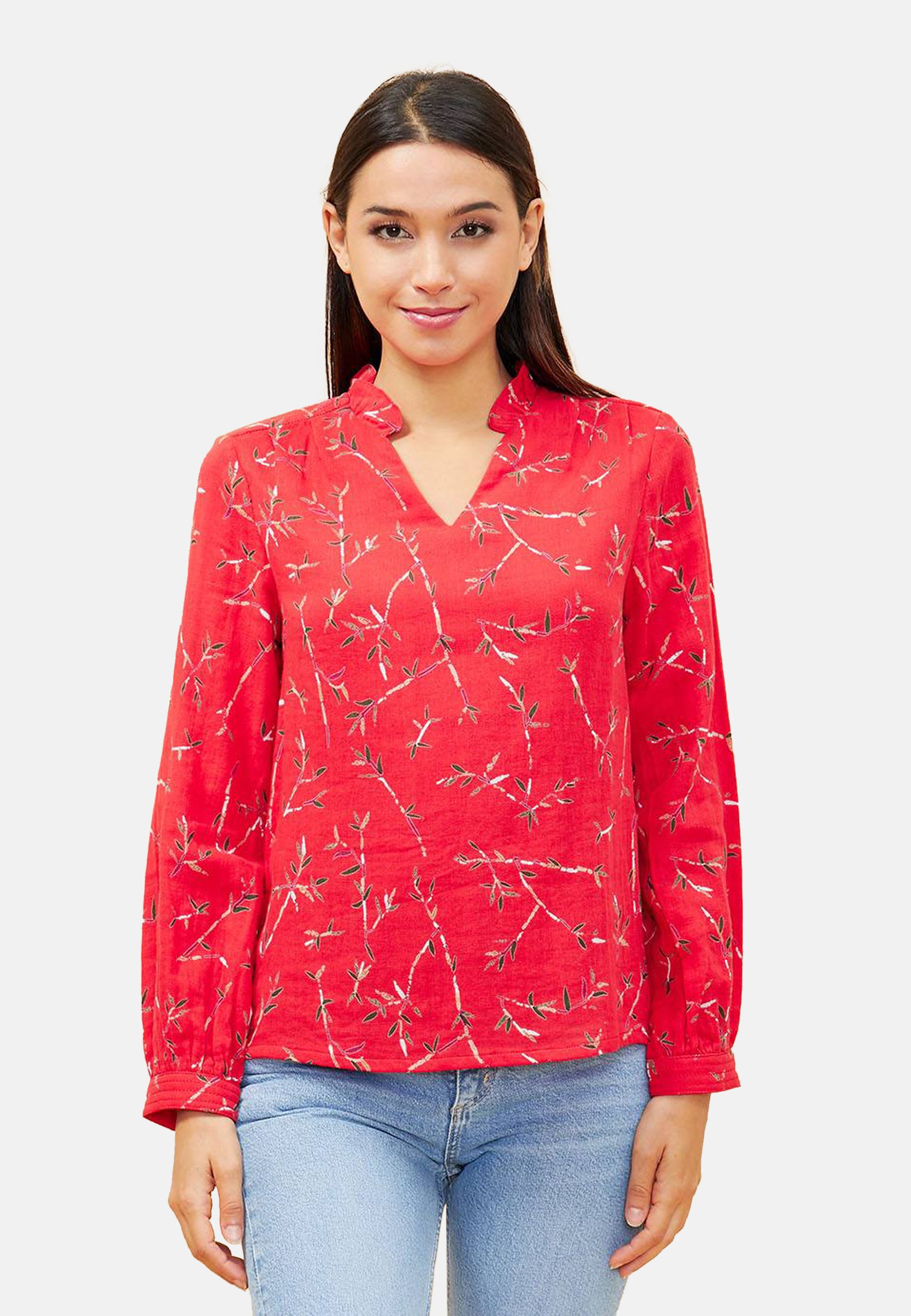 La Fiancee Du Mekong Namcha Bluse Coral Koralle Zalando De
