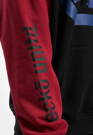 Hoodie - black red blue