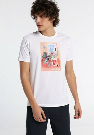 BENDORFF MIT KURZEN ARMELN UND GRAFIK AUF DER BRUST - Print T-shirt - weiß