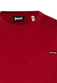 Schott EFFET FLAMMÉ - T-Shirt basic - rouge