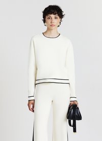 Calliope PROFILI A CONTRASTO - Maglione - bianco