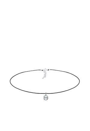 Elli BASIC CHOKER - Kaklarota - silver-coloured/black