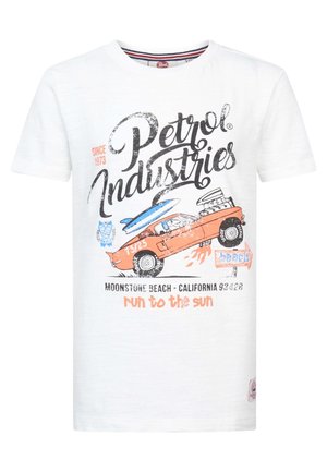 LOGO  - T-shirt med print - bright white