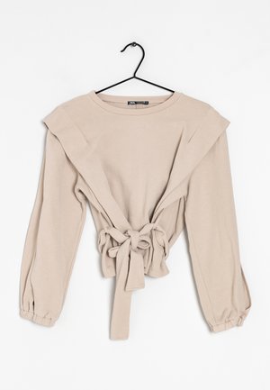 Sweatshirt - beige