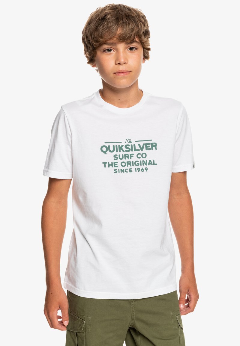 Kinder Shirts | Quiksilver FEEDING LINE T-Shirt print white/offwhite - AN30826 Kinder Shirts | Quiksilver FEEDING LINE T-Shirt print white/offwhite - AN30826