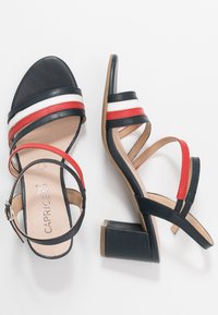 Caprice Sandals - ocean/red/white
