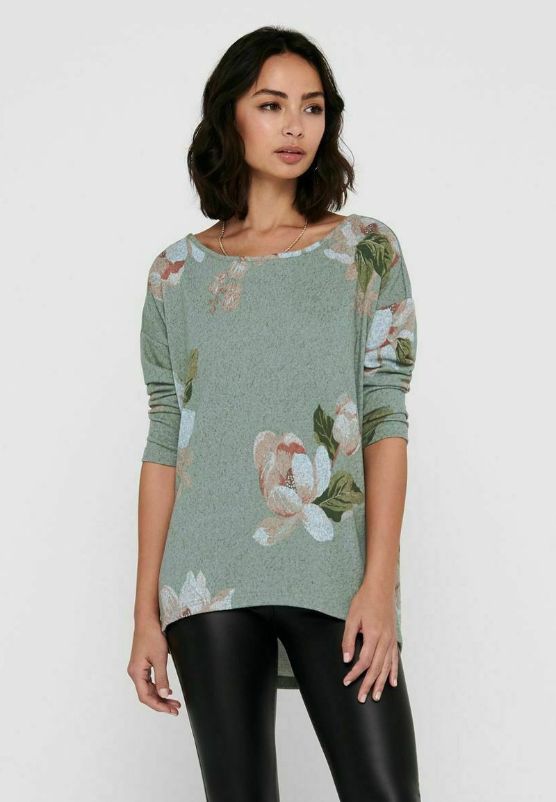 ONLY ONLELCOS AOP JRS NOOS - Long sleeved top - jadeite