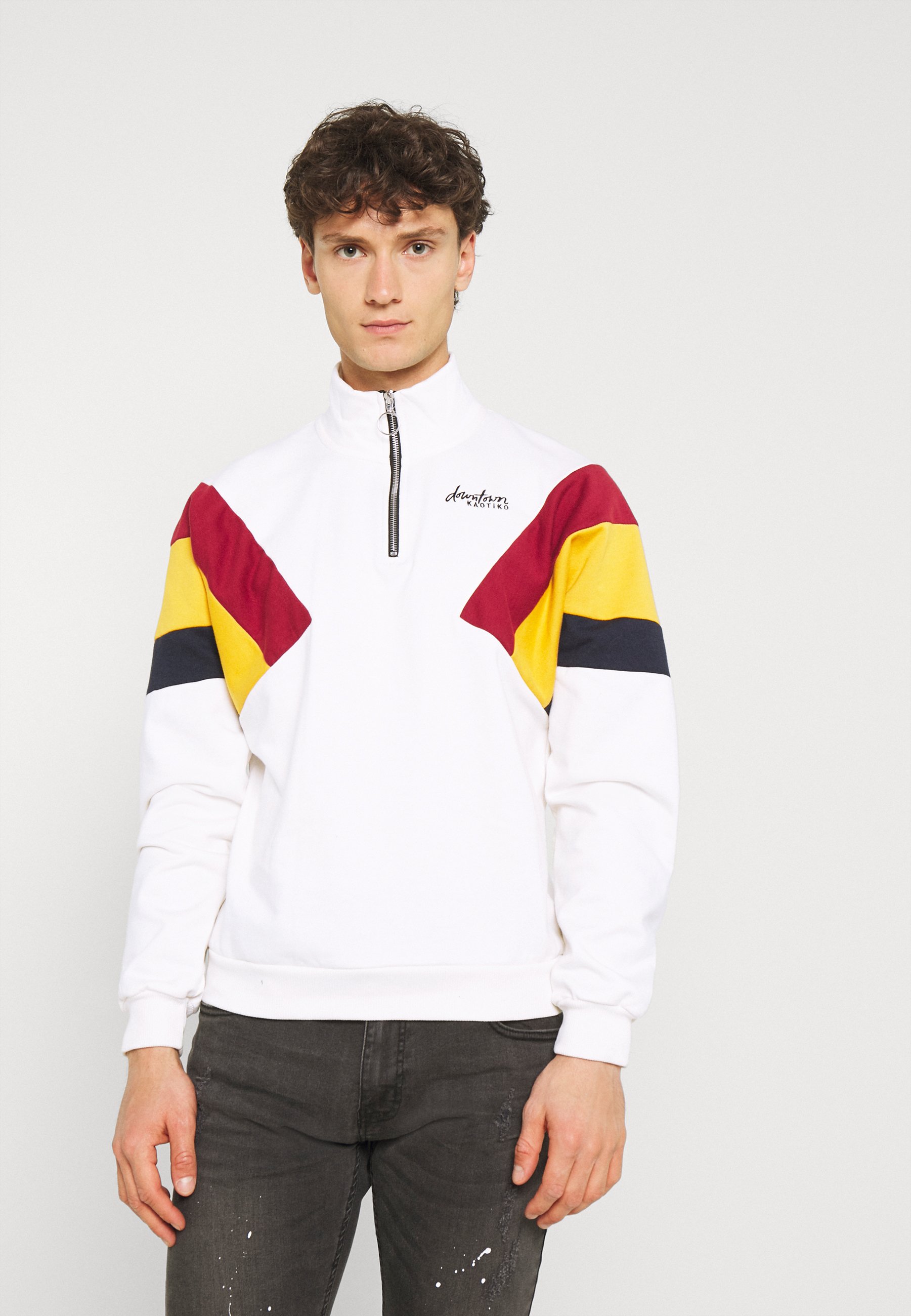 Kaotiko CREW DERECK CRUDO UNISEX - Sudadera - white/blanco - Zalando.es