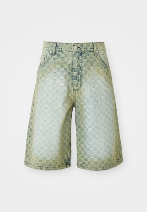 MONOGRAM BAGGY - Džínové kraťasy - light grey