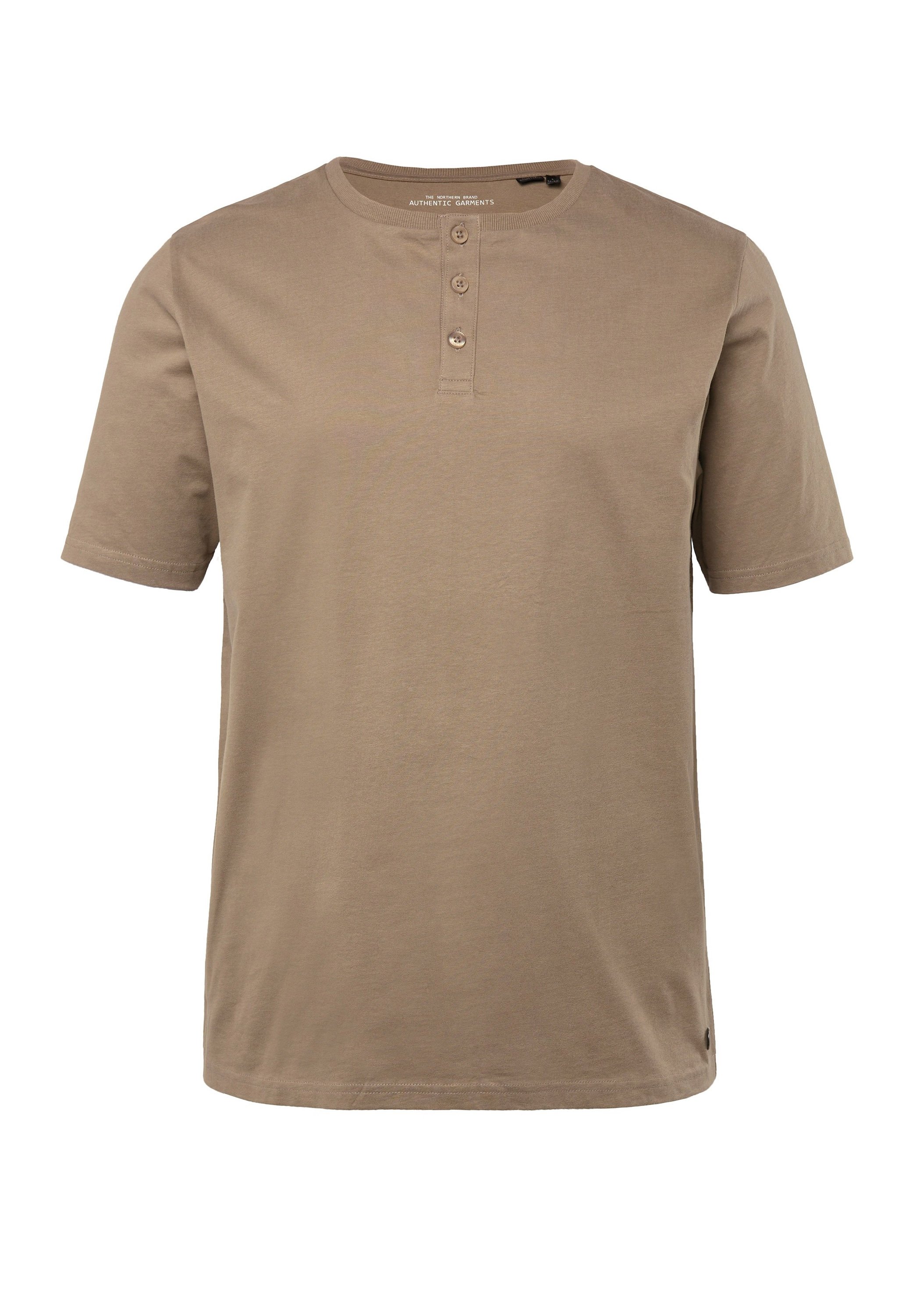 JP1880 HENLEY - Basic T-shirt - light brown - Zalando