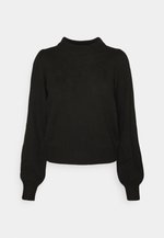 Zachte Casual Trui Voor Vrouwen Jacqueline De Yong Trui Maat M Jdy Rue Life L/S Boot Neck Pull KNT Noos, Slate Black, XL Bootneck Trui Dames Ronde Hals Sweater