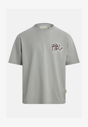 Redefined Rebel, TOBIAS - T-shirt imprimé - quarry