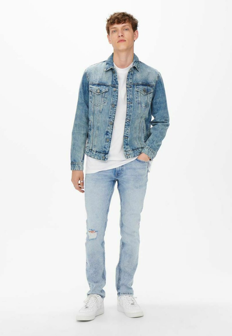 Herren Skinny Fit | Only & Sons SLIM FIT ONSLOOM Jeans Slim Fit blue denim - UX03866 Herren Skinny Fit | Only & Sons SLIM FIT ONSLOOM Jeans Slim Fit blue denim - UX03866