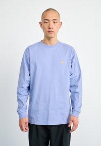 Carhartt WIP CHASE - Hosszú ujjú felső - charm blue/gold