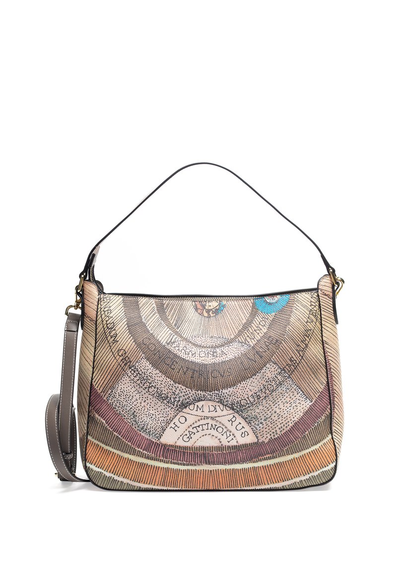 Gattinoni PLANETARIO HOBO Bolso de mano multicolor taupe