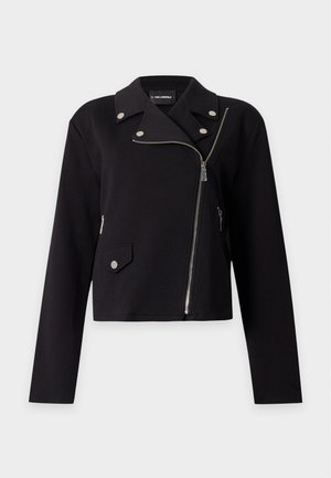 KARL LAGERFELD, BIKER JACKET - Chaqueta fina - black