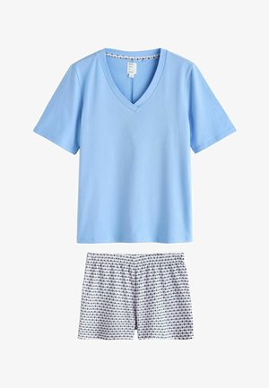 Next, PETITE FIT - SHORT PYJAMAS SET - Pyžamová súprava - blue geo
