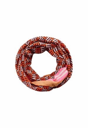 LOOP AUS RECYCELTEM MIT GRAFISCHEM MUSTER - Schlauchschal - rosa