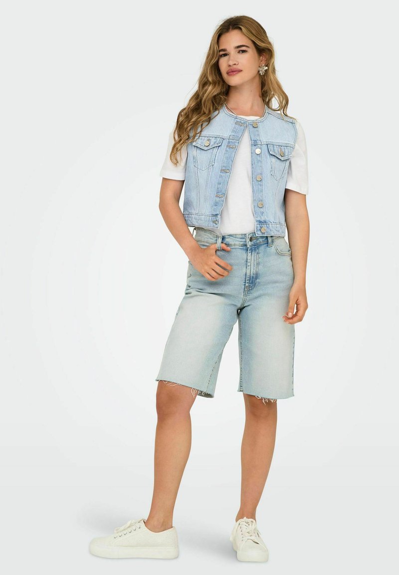 ONLY Onlnessa Gilet Donna Con Bottoni - Top Corto Elegante - Stile Casual E Moderno - Foto 4