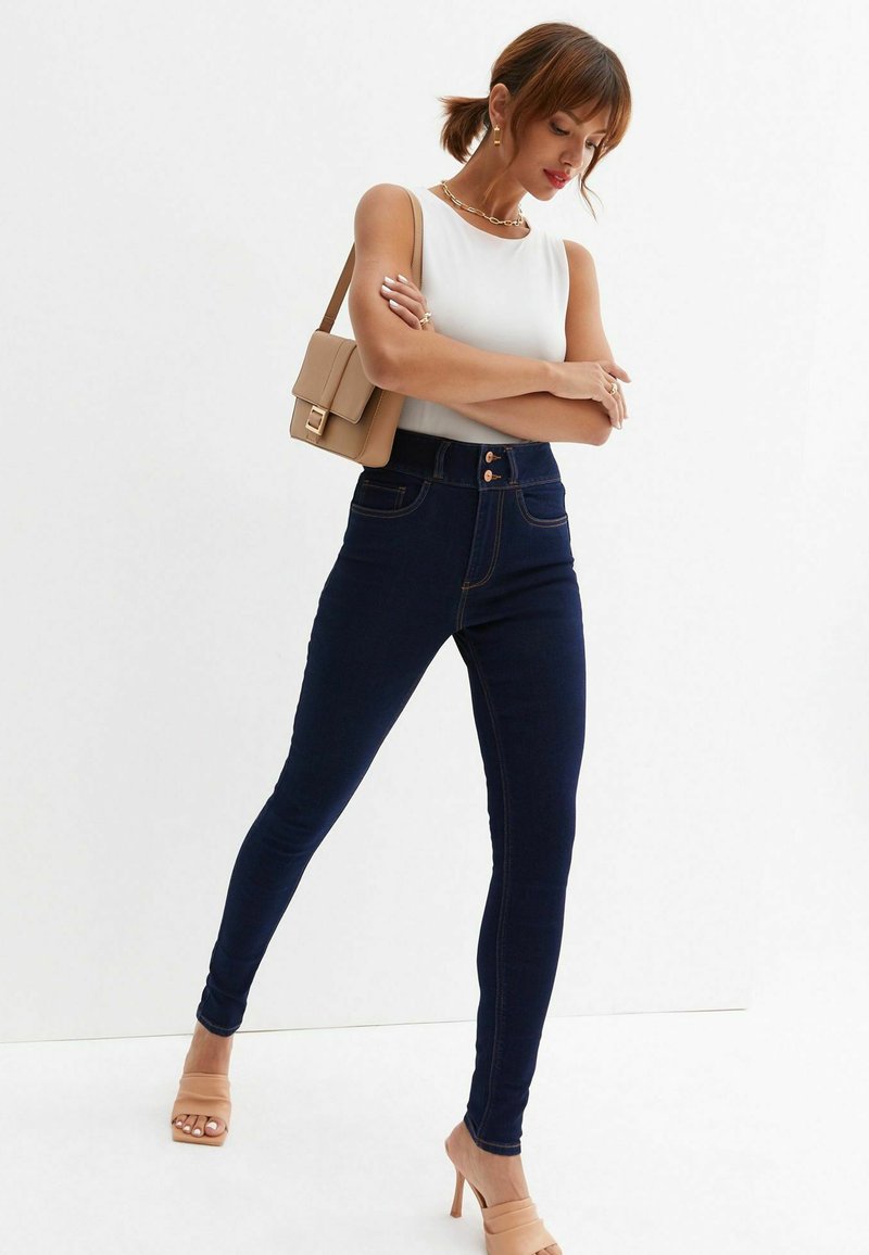 New Look Jeans Skinny Fit donkerblauw