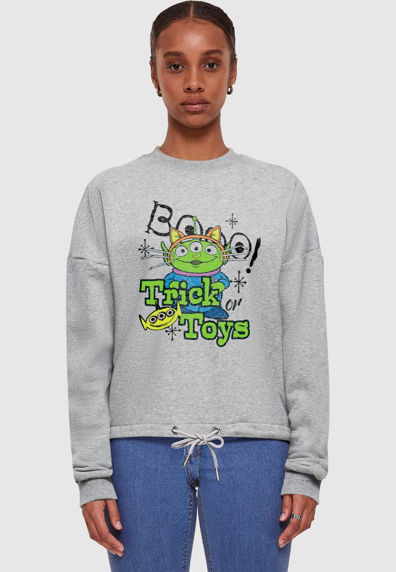 ABSOLUTE CULT TOY STORY - ALIEN HALLOWEEN TRICK OR TOYS OVERSIZE CREWNECK - Felpa - heather grey