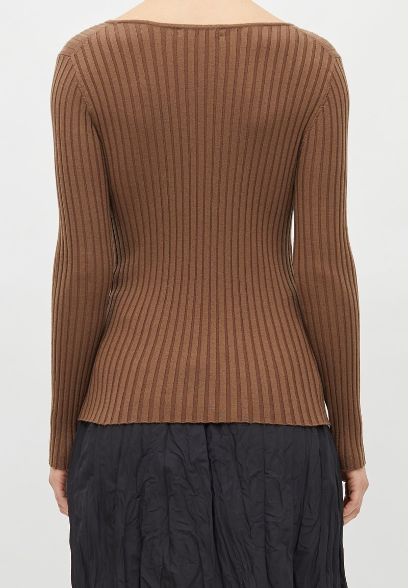 Damen Strickjacken | Greta & Luis Strickpullover braun - OS83177 Damen Strickjacken | Greta & Luis Strickpullover braun - OS83177
