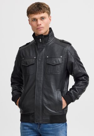 Solid SDCAMASH - Leather jacket - black
