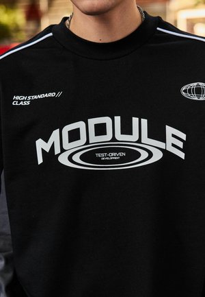 Next REGULAR FIT - EDIT GRAPHIC HEAVYWEIGHT - Langarmshirt - black