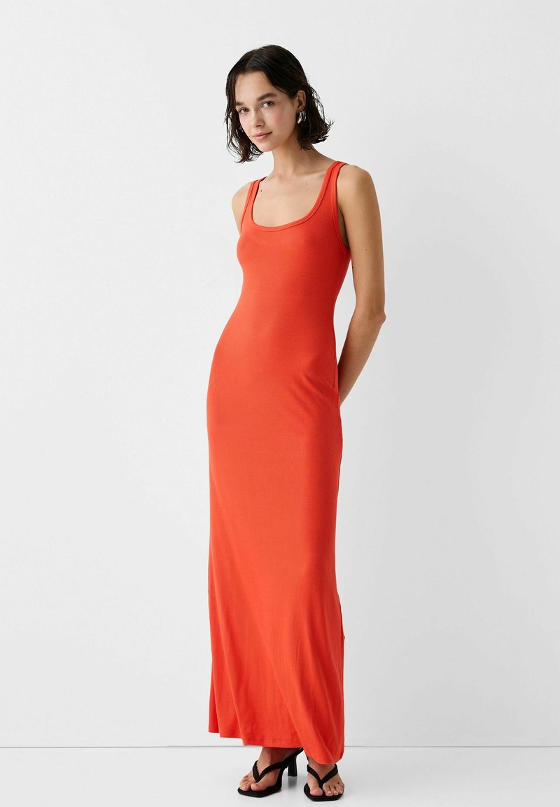 Bershka Gebreide jurk oranje