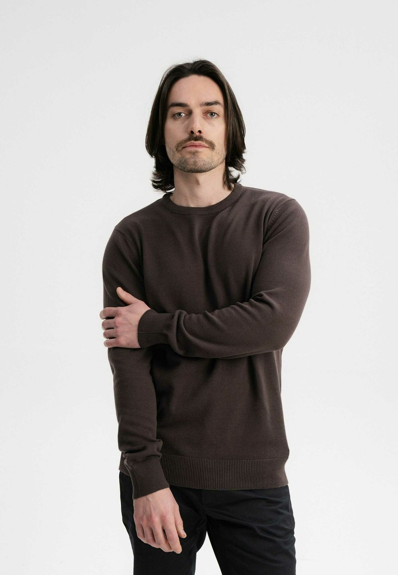 MELA HIMAL - Strickpullover - dunkelbraun