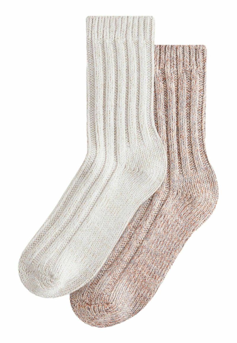 Next CHUNKY HEAVYWEIGHT ANKLE 2 PACK  - REGULAR FIT - Șosete - pink neutral sparkle