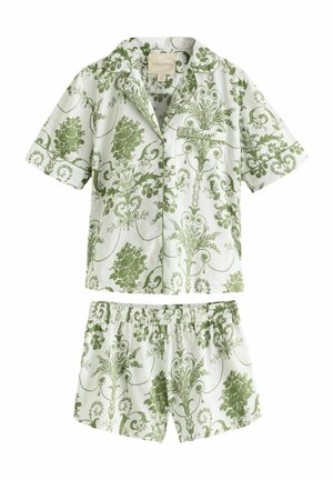 REGULAR FIT - JOSETTE BUTTON THROUGH SET - Pizsama szett - green
