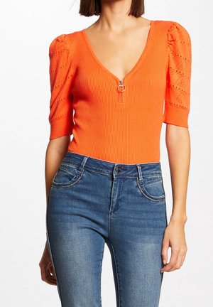 T-shirts print - mottled orange