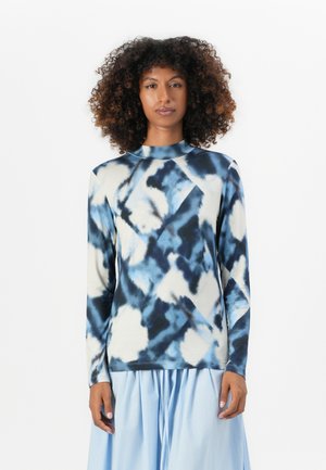 MOCK NECK ALL OVER PRINT - Longsleeve - blue