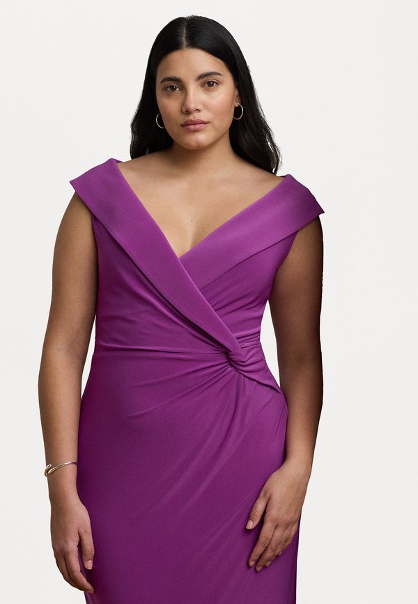 JERSEY OFF THE SHOULDER GOWN - Jersey dress - purple dawn