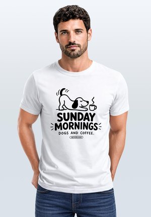 Neverless, Print T-shirt - weiß